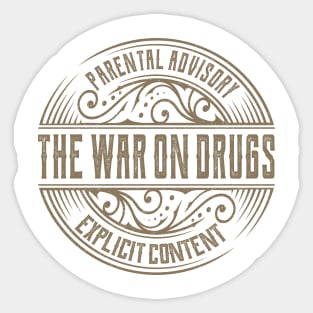 The War On Drugs Vintage Ornament Sticker